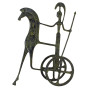 Chariot of Goddess Athena, Holding her Spear