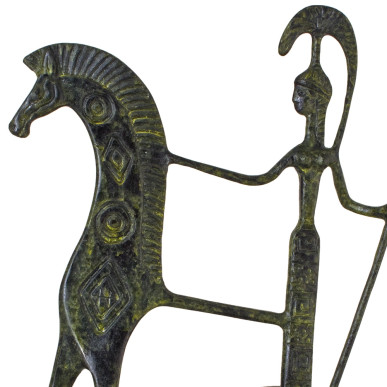 Chariot of Goddess Athena, Holding her Spear