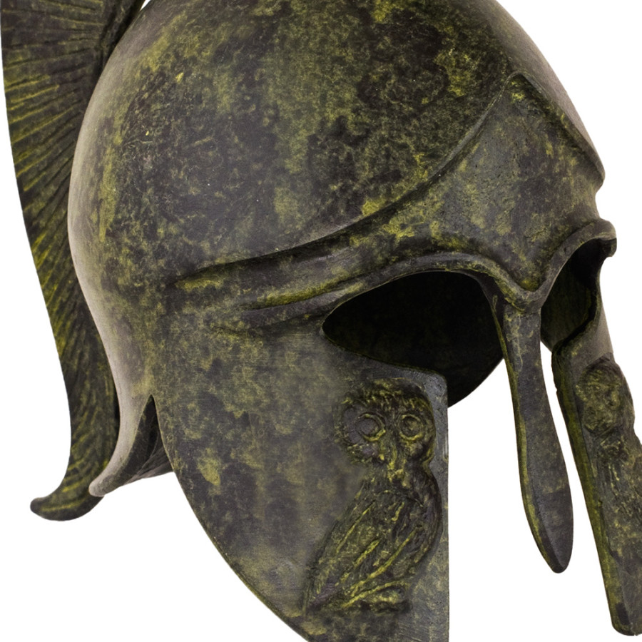Helmet with Owl - short crest