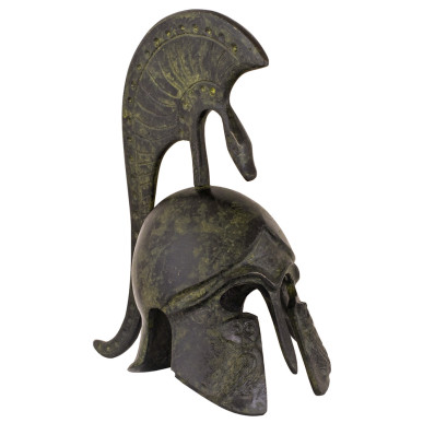 Helmet depicting an Owl - tall crest