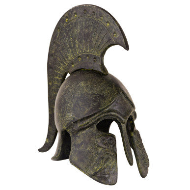 Helmet with Owl - short bulleted crest