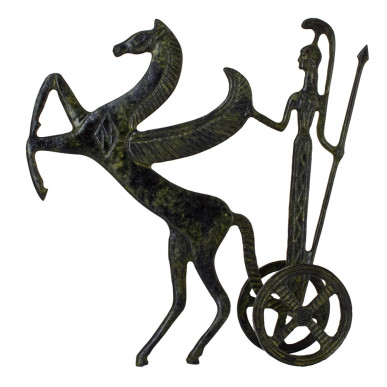 Chariot of Athena with a Pegasus Horse