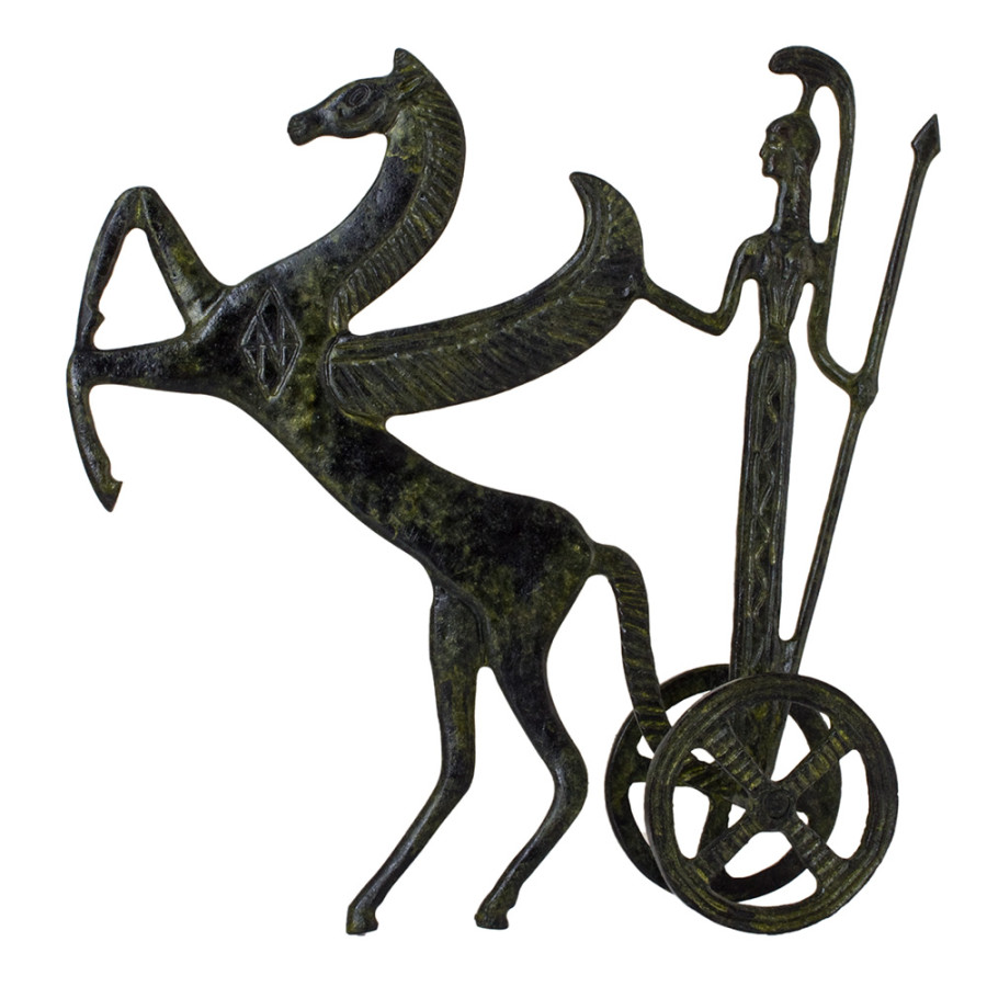 Chariot of Athena with a Pegasus Horse