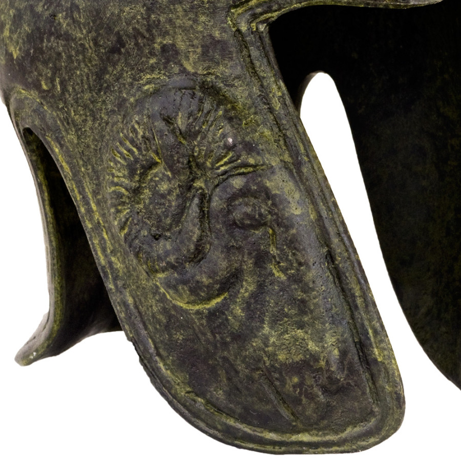 Greek Ancient Helmet With Goat Head