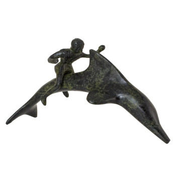 Dolphin With Boy Rider