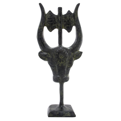 Bull Head With Double Axe