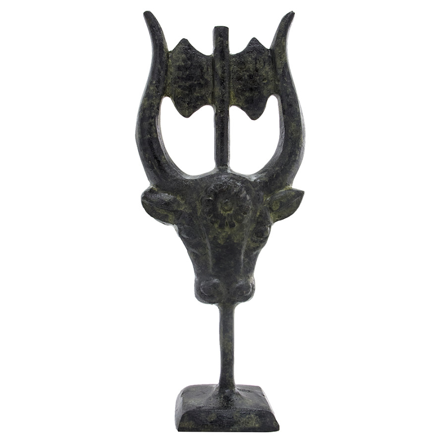 Bull Head With Double Axe