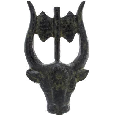 Bull Head With Double Axe