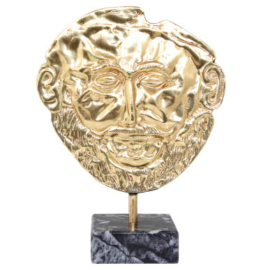 Mask of Agamemnon with Marble Base