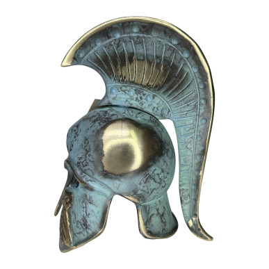 Helmet with Owl - short bulleted crest